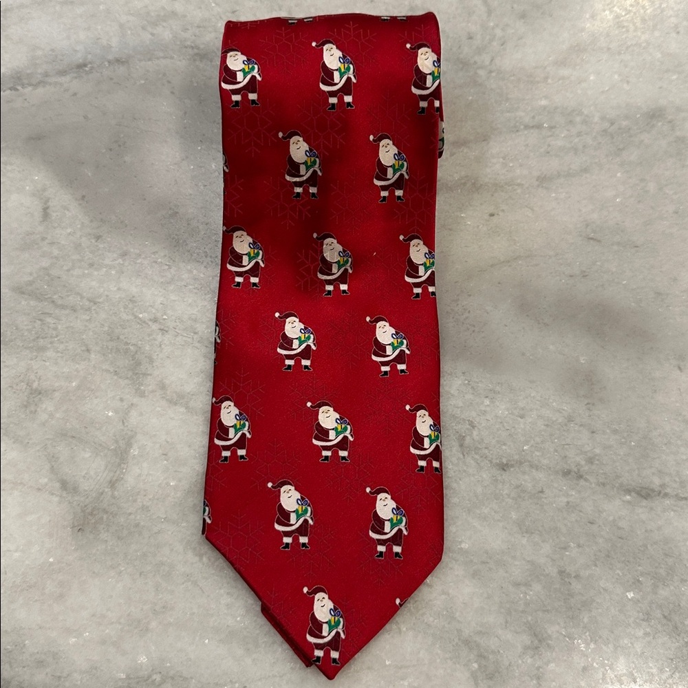 Festive Red Santa Tie